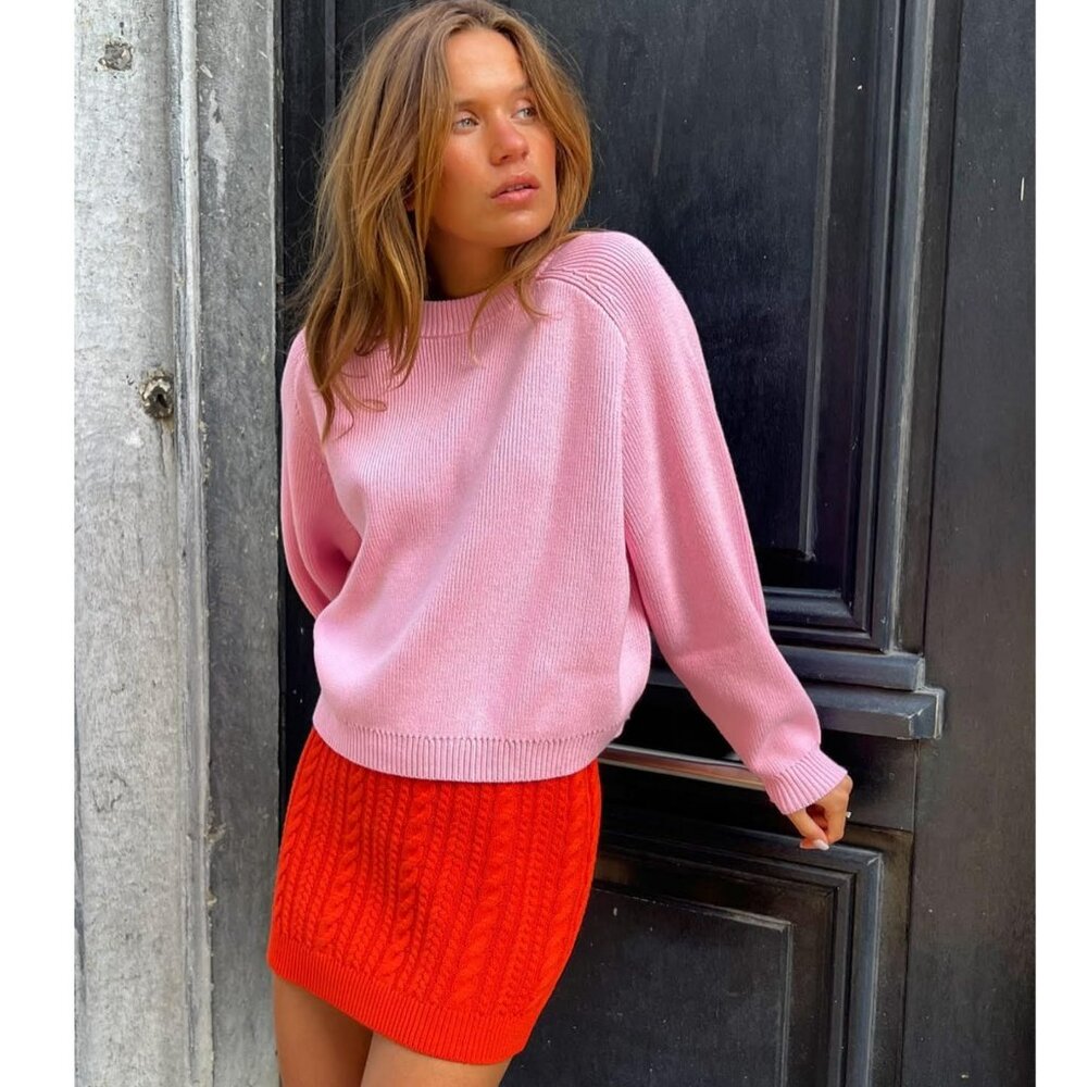 Mr. Mittens Langoustine Knit Mini Dress